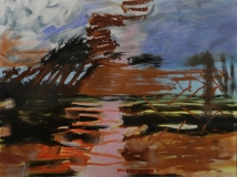 Perimeter 10, 18in x 24in, Oil on board, 2026