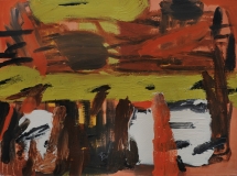 Perimeter 4, 12in x 16in, Oil on board, 2026