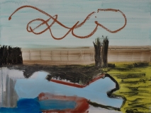 Perimeter 9, 18in x 24in, Oil on board, 2026