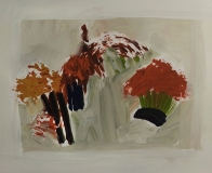 Garden I, acrylic on paper, 7in x 10in, 2011