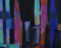 Dark Window, 11in x 14in, Oil on panel, 2025