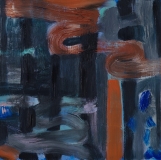 Wind in the Trees, or Whatever, 12in x 12in, Oil on panel, 2025