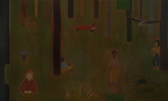 Habitat, oil on masonite, 17.5in x-29in, 2024