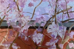 Magnolia, oil on panel, 6in x 8in, 2023